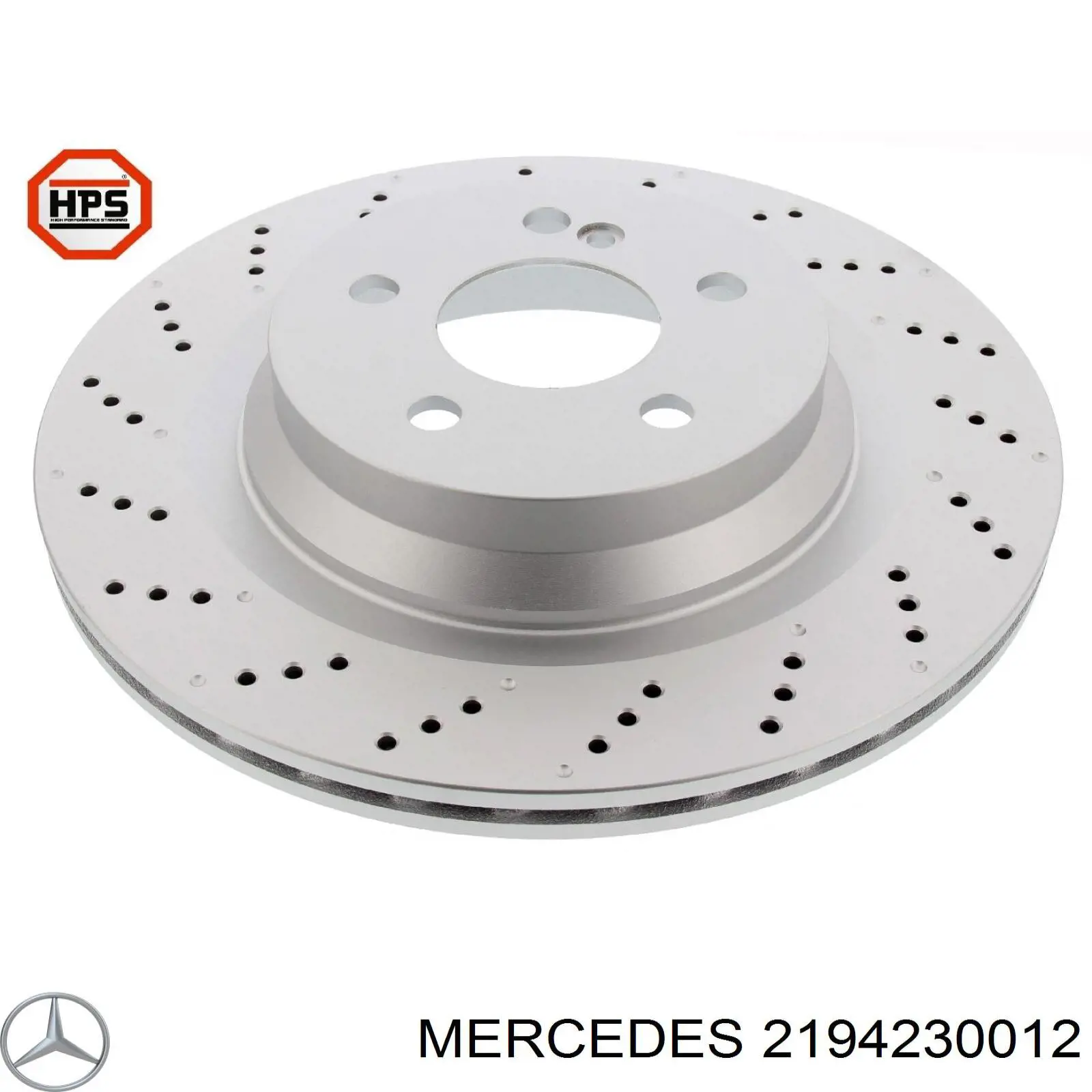 2194230012 Mercedes диск тормозной задний