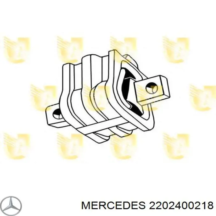 2202400218 Mercedes подушка трансмиссии (опора коробки передач)