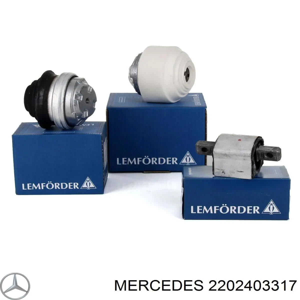 2202403317 Mercedes подушка (опора двигателя левая/правая)