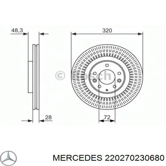 A2202702306 Mercedes 