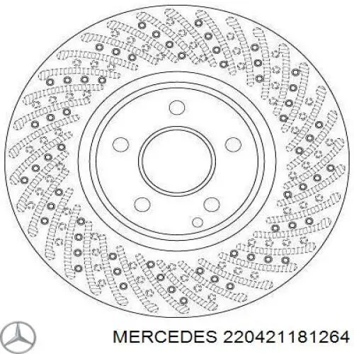 220421181264 Mercedes диск тормозной передний
