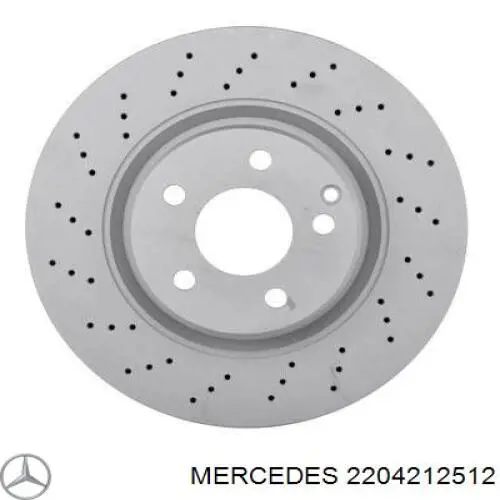 2204212512 Mercedes диск тормозной передний
