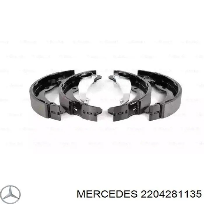2204281135 Mercedes шланг тормозной передний