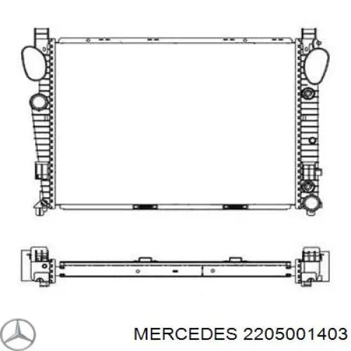 Радиатор 2205001403 Mercedes