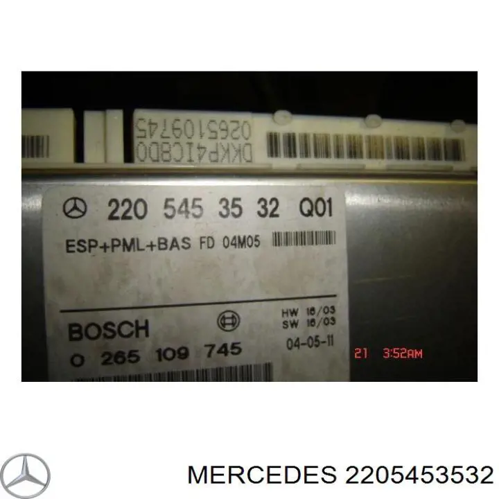 2205453532 Mercedes unidade de controlo esp