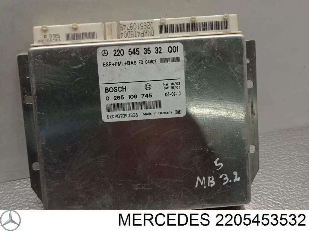 Блок управления ESP Mercedes 2205453532 цена, от 49.41 USD