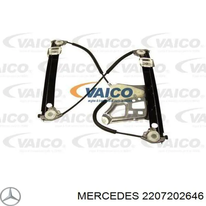 2207202646 Mercedes mecanismo de acionamento de vidro da porta dianteira direita