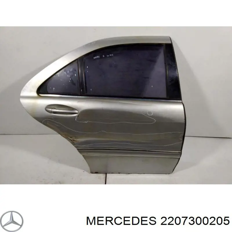 Задняя правая дверь Мерседес-бенц С W220 (Mercedes S)