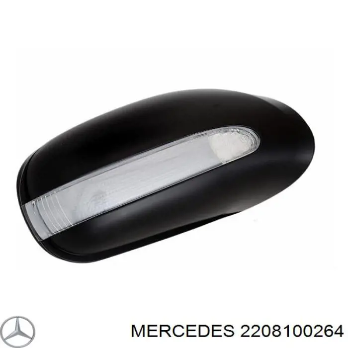 2208100264 Mercedes накладка (крышка зеркала заднего вида правая)