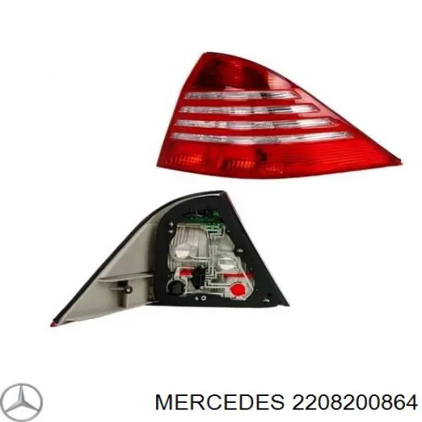 2208200864 Mercedes фонарь задний правый