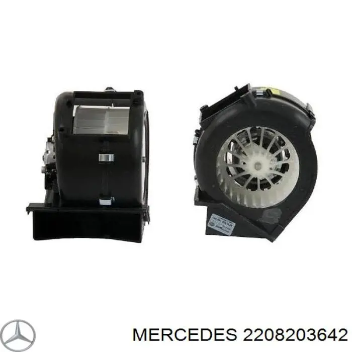 Купить A2208203642 Mercedes Мотор вентилятора печки (отопителя салона) задний