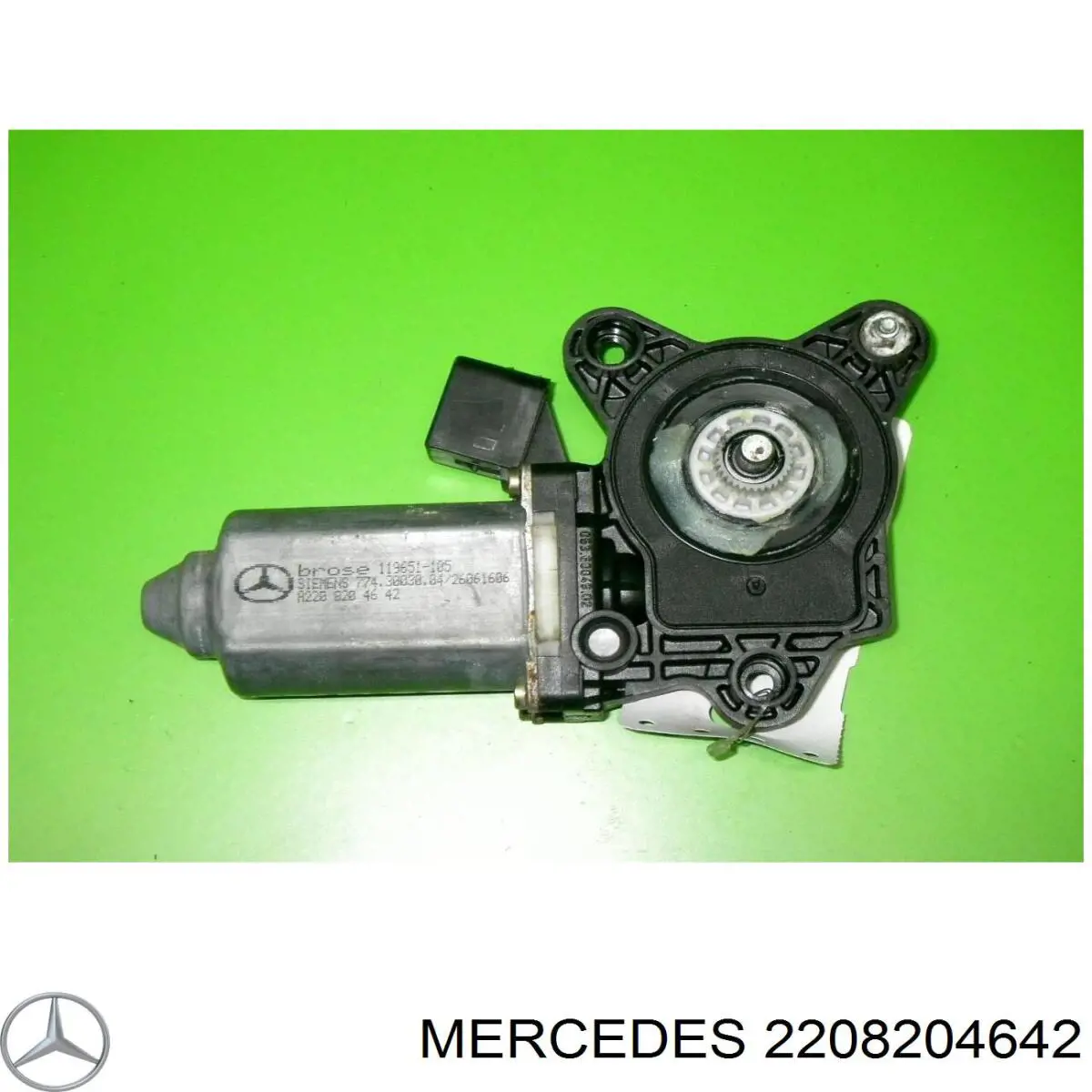 2208204642 Mercedes motor de acionamento de vidro da porta dianteira direita