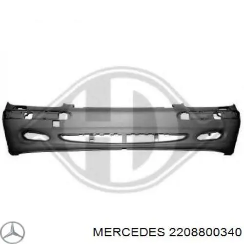 Pára-choque dianteiro para Mercedes S (W220)