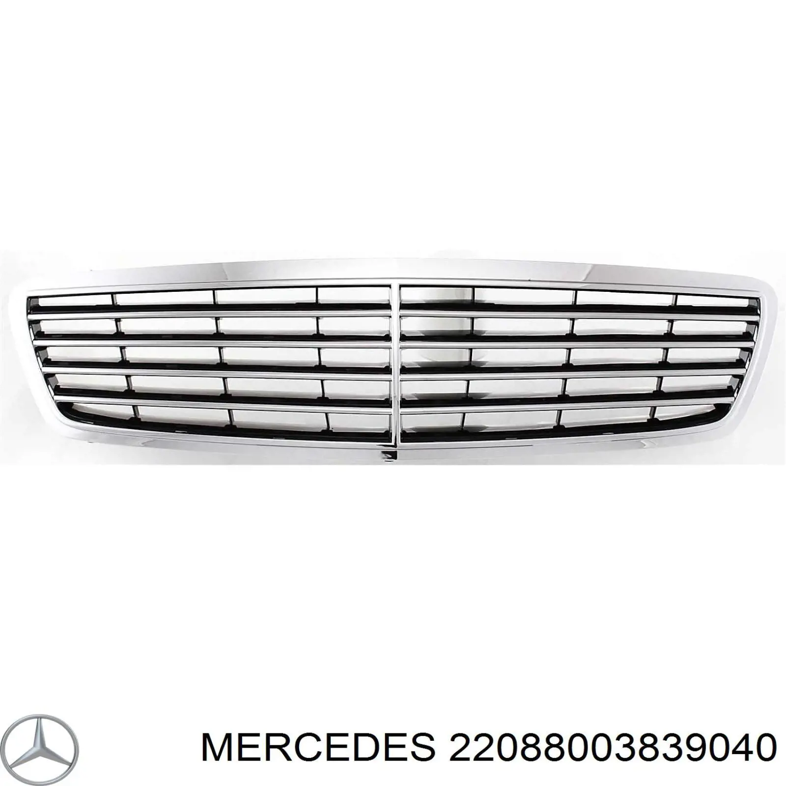 Решетка радиатора 22088003839040 Mercedes