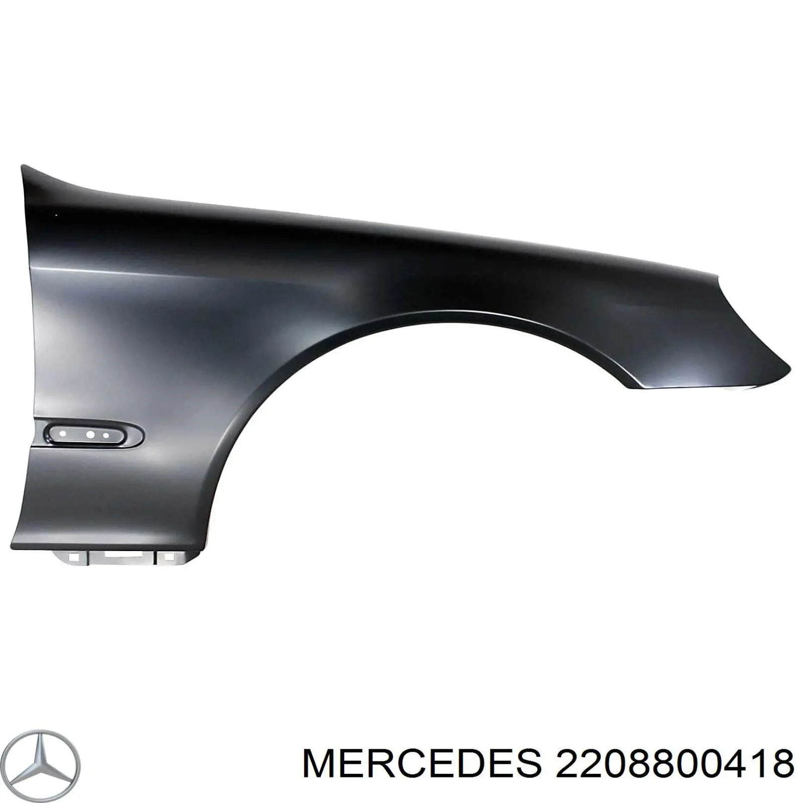 2208800418 Mercedes крыло переднее правое