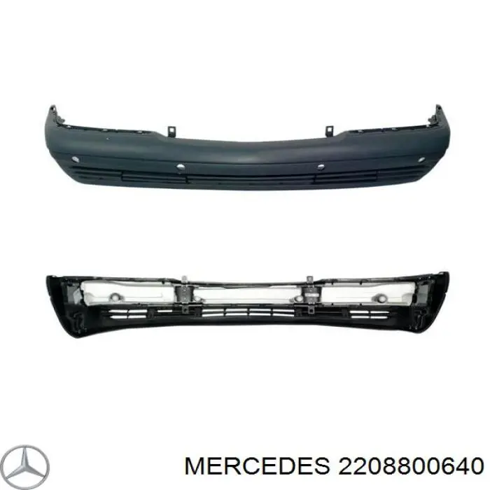 Купить 2208800640 Mercedes Буфер (бампер) передний