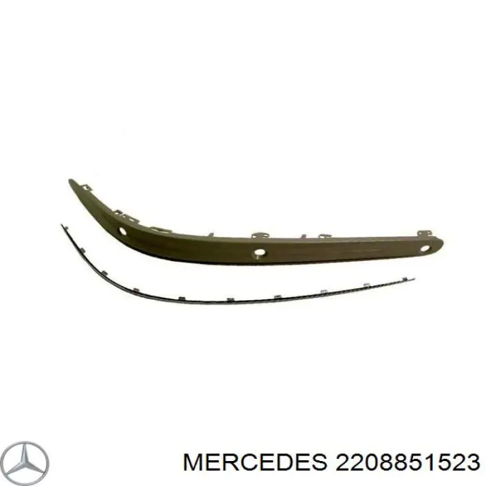 Решетка бампера переднего центральная на Mercedes S W220