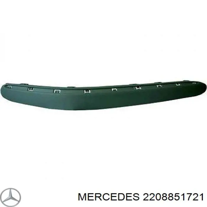 Накладка бампера переднего левая 2208851721 Mercedes