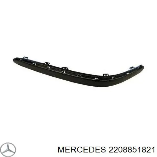 Накладка бампера переднего, правая Mercedes 2208851821 цена, от 12.14 USD
