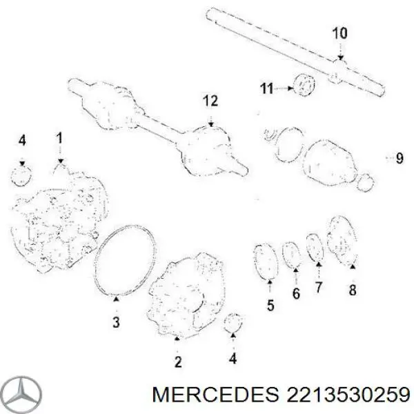  Mercedes 2213530259 цена, от 9.00 USD