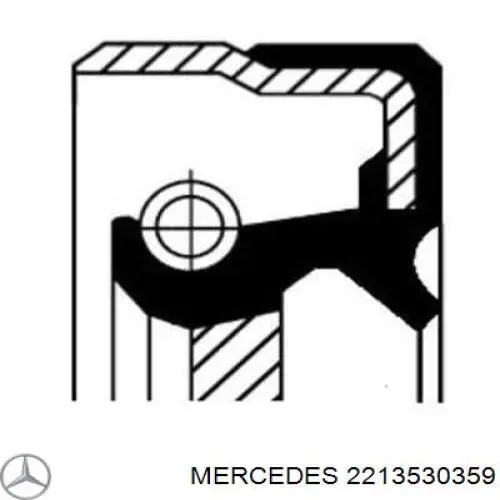 Купить 2213530359 Mercedes Сальник хвостовика редуктора переднего моста