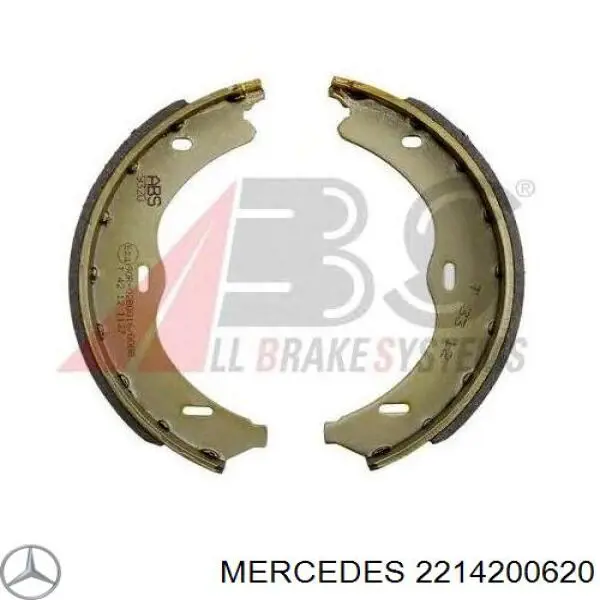 2214200620 Mercedes колодки ручника (стояночного тормоза)