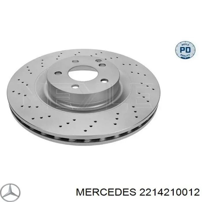 2214210012 Mercedes диск тормозной передний