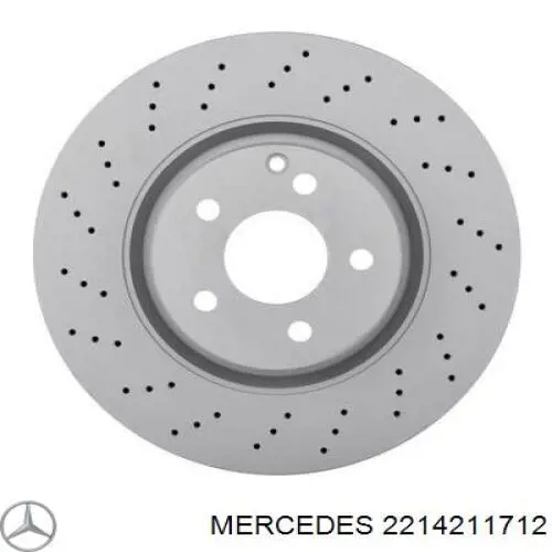 Передние тормозные диски 2214211712 Mercedes