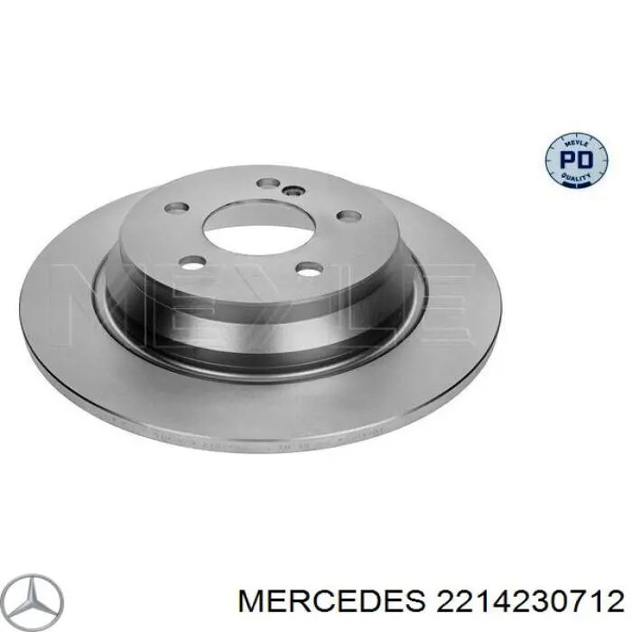 2214230712 Mercedes диск тормозной задний