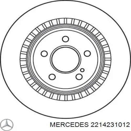 Купить 2214231012 Mercedes Диск тормозной задний