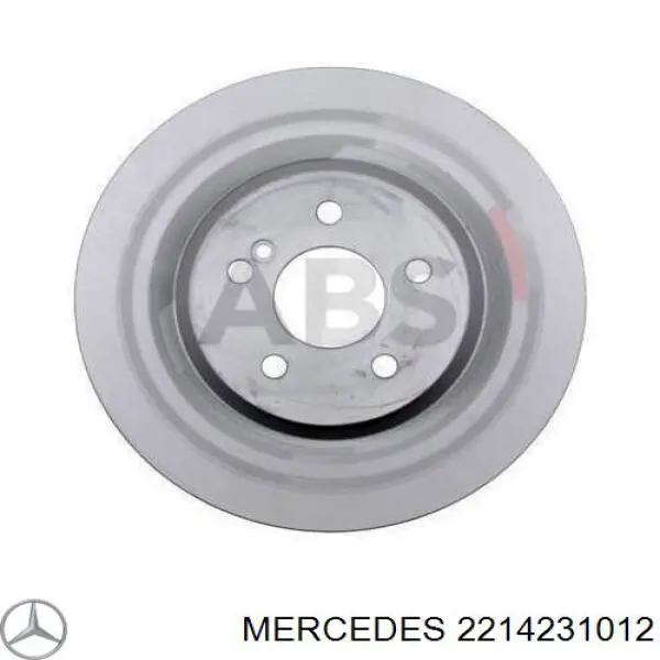 2214231012 Mercedes диск тормозной задний