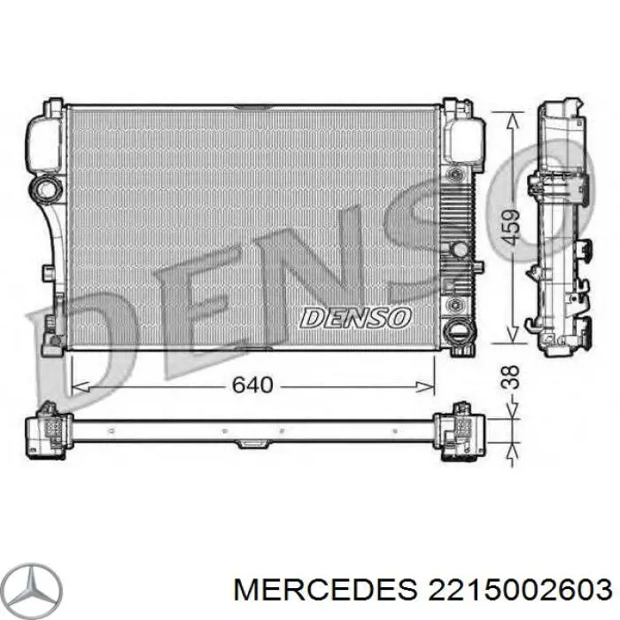 2215002603 Mercedes radiador de esfriamento de motor