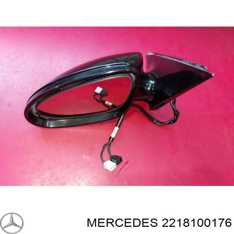 2218100176 Mercedes espelho de retrovisão esquerdo