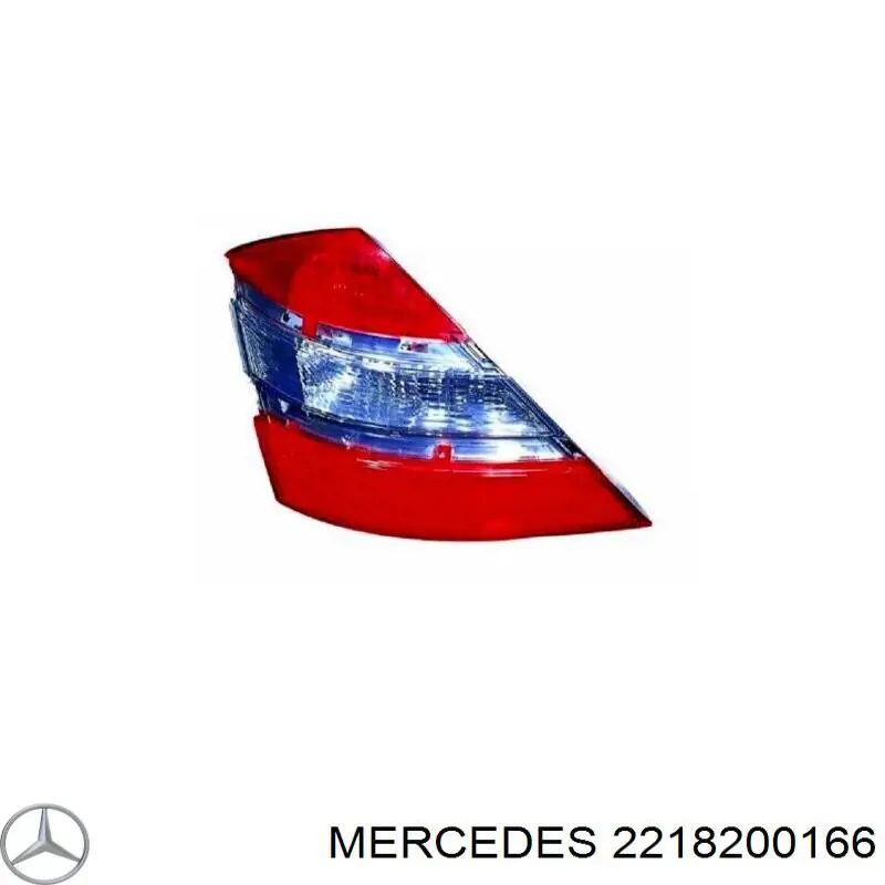 Фонарь задний левый 2218200166 Mercedes