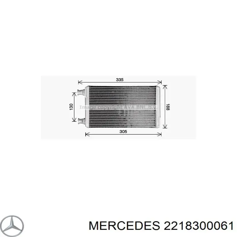  Радиатор печки Mercedes S 