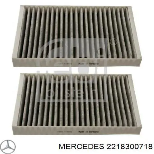 2218300718 Mercedes filtro de salão