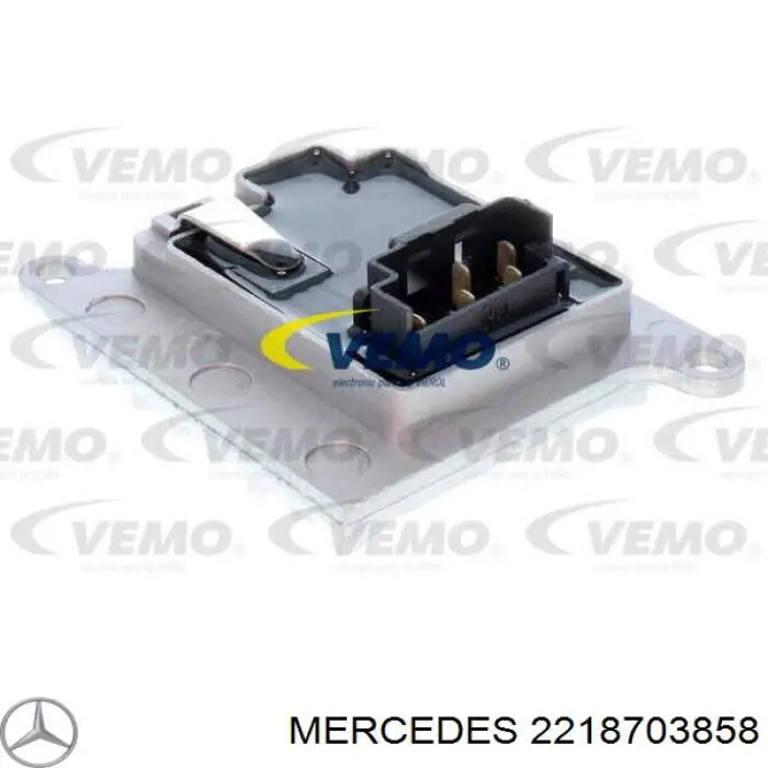 2218703858 Mercedes резистор (сопротивление вентилятора печки (отопителя салона))