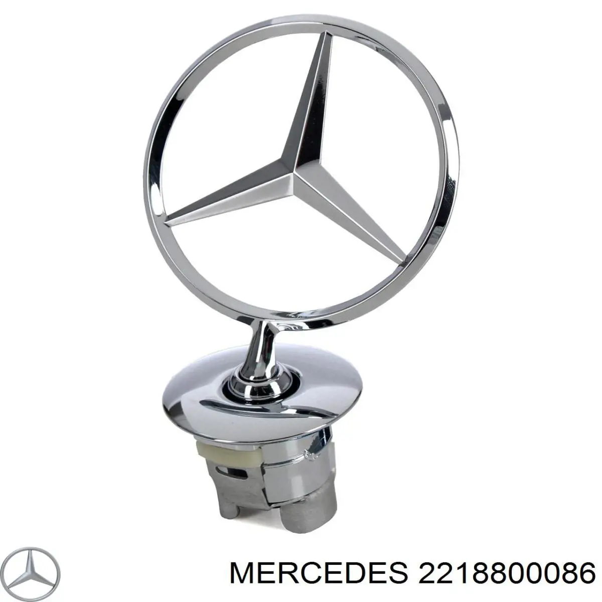 Фирменный значек капота на Mercedes S (W221)