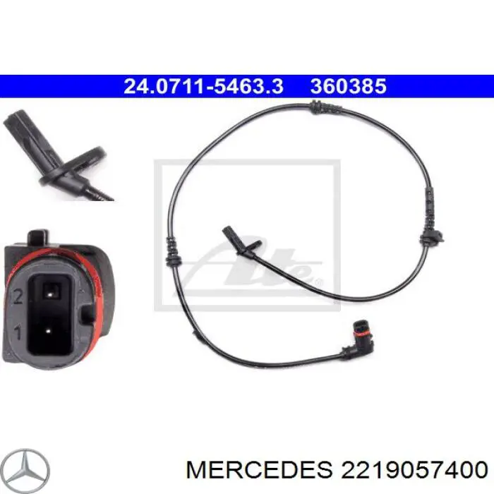 Купить 2219057400 Mercedes Датчик АБС (ABS) передний