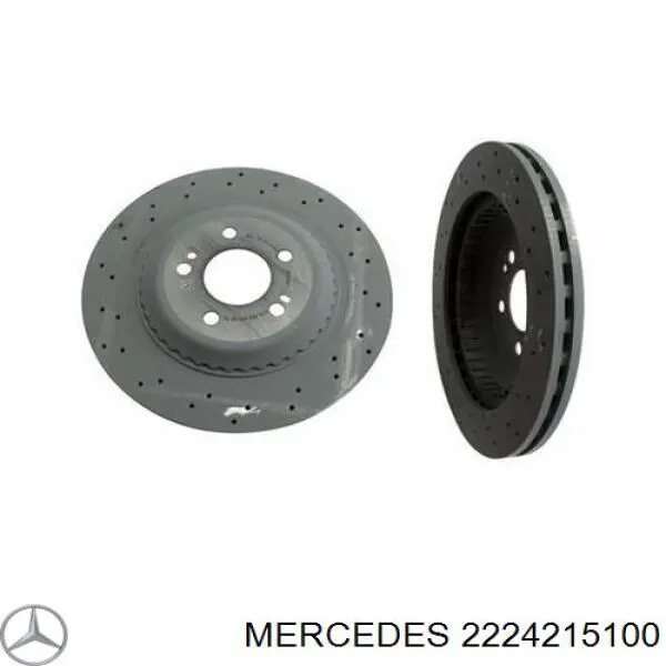 2224215100 Mercedes диск тормозной передний