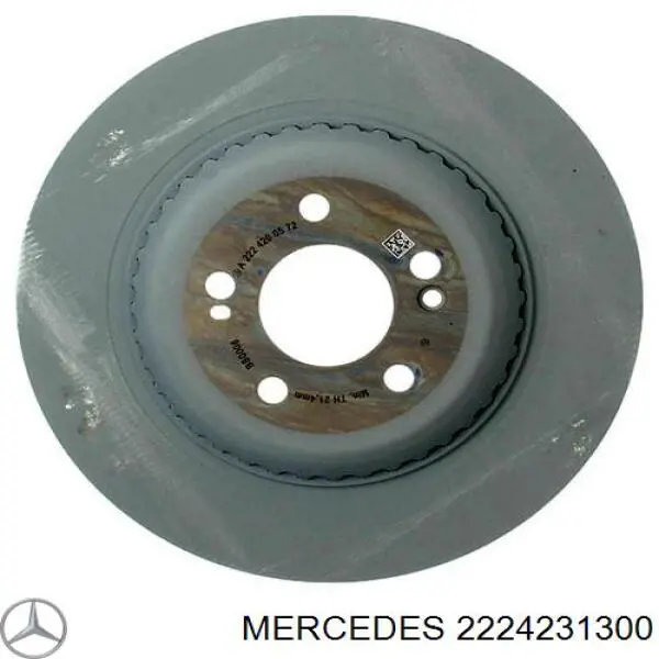 Купить A2224200572 Mercedes Диск тормозной задний
