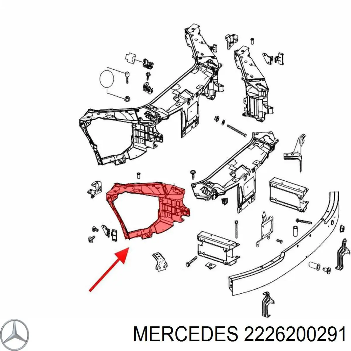  Mercedes 2226200291 цена, от 57.77 USD