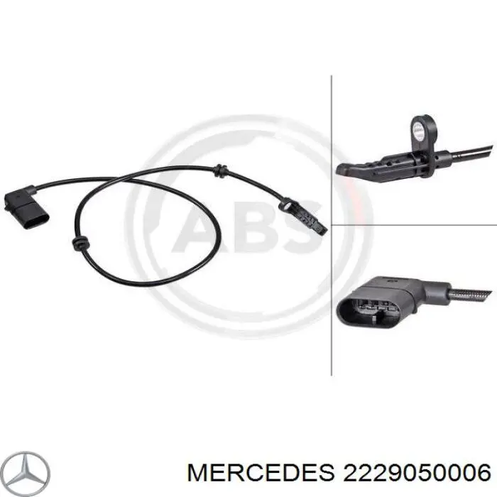 Купить A222905000664 Mercedes Датчик АБС задний правый