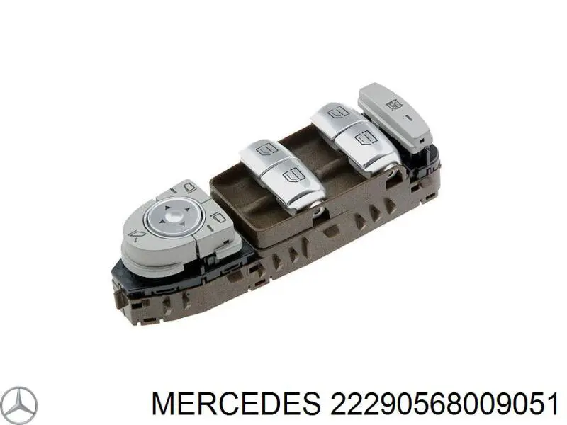 Кнопки переднего левого стеклоподъемника Mercedes 22290568009051