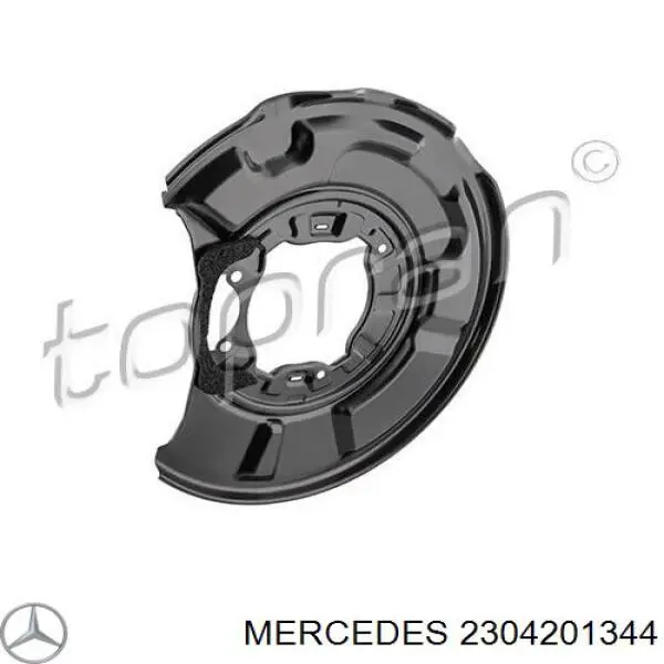Купить 2304201344 Mercedes Защита тормозного диска заднего, левая