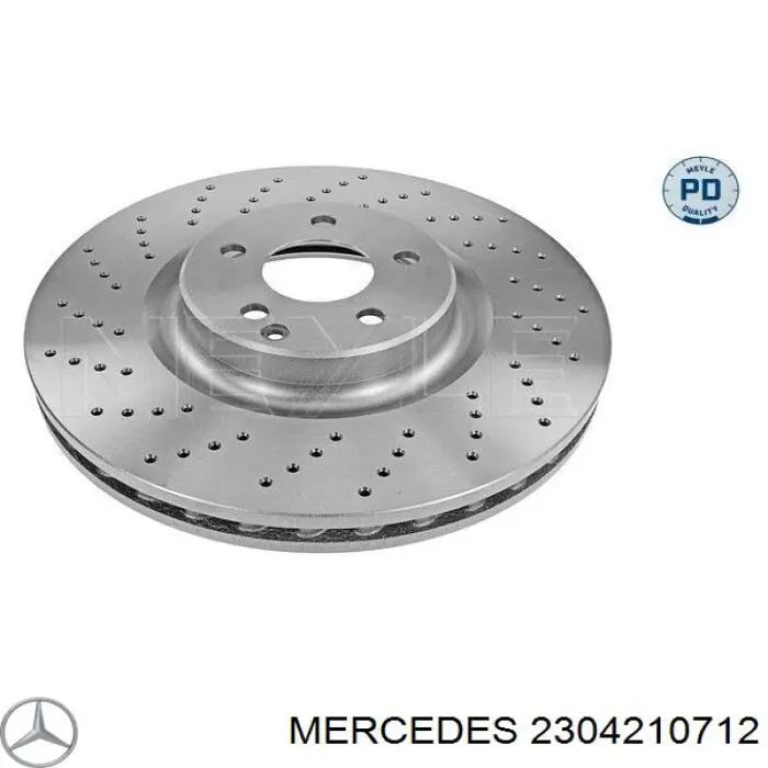 2304210712 Mercedes диск тормозной передний