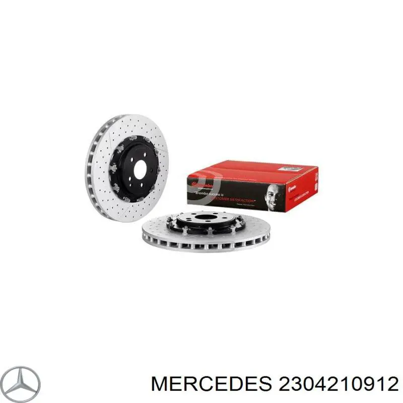 2304210912 Mercedes disco do freio dianteiro