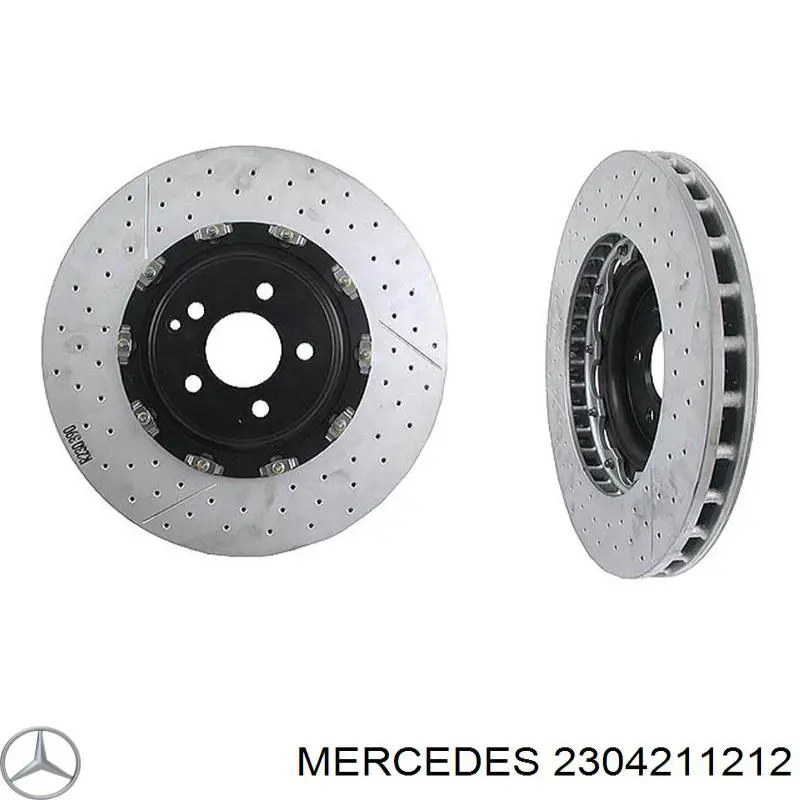 2304211212 Mercedes диск тормозной передний