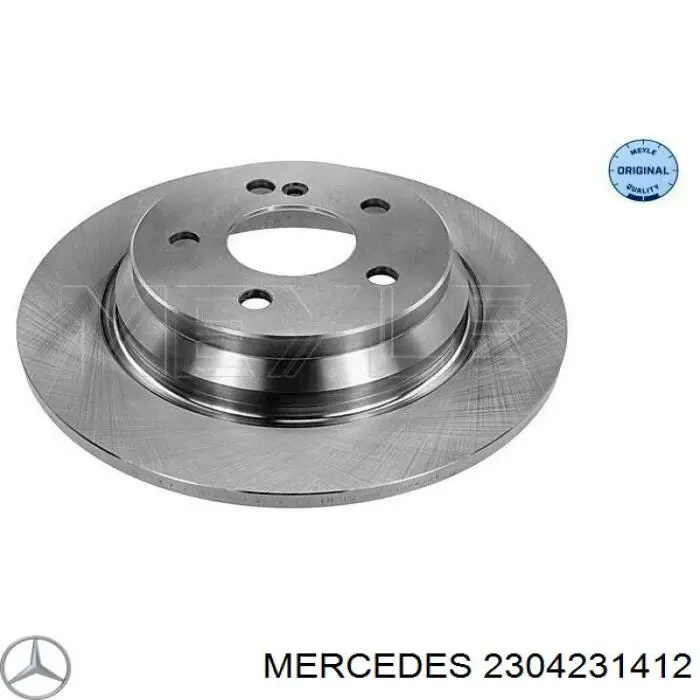 2304231412 Mercedes диск тормозной задний