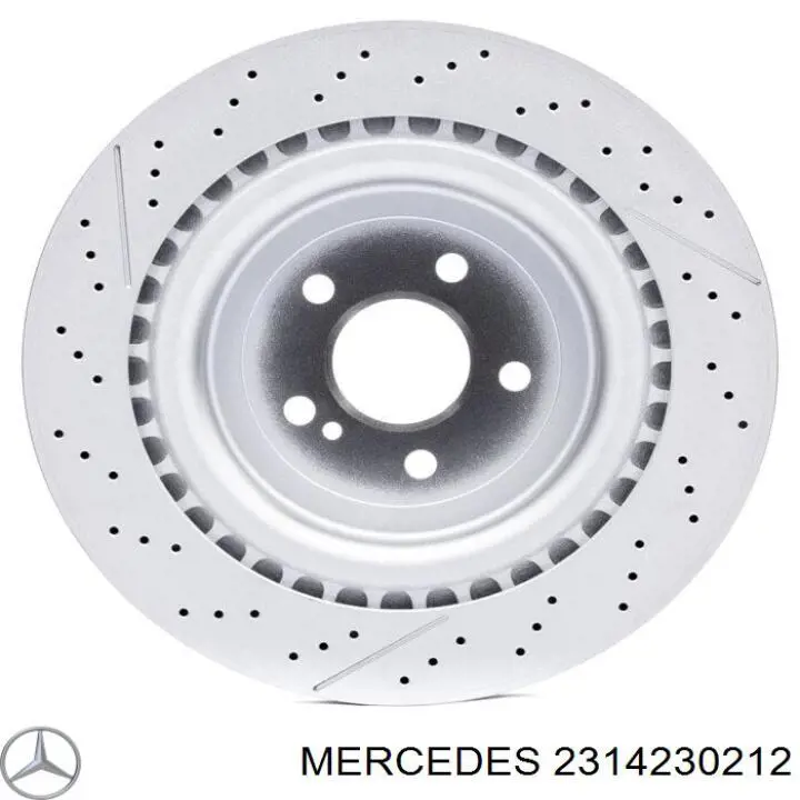 Передние тормозные диски 2314230212 Mercedes